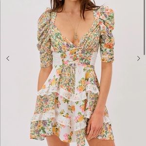 For Love and Lemons Rosalyn Mini Dress never worn